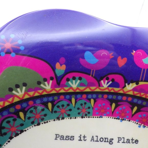 Pass It Along Plate/ Melamine/ Natural Life/ Pot Luck - Picture 3 of 5